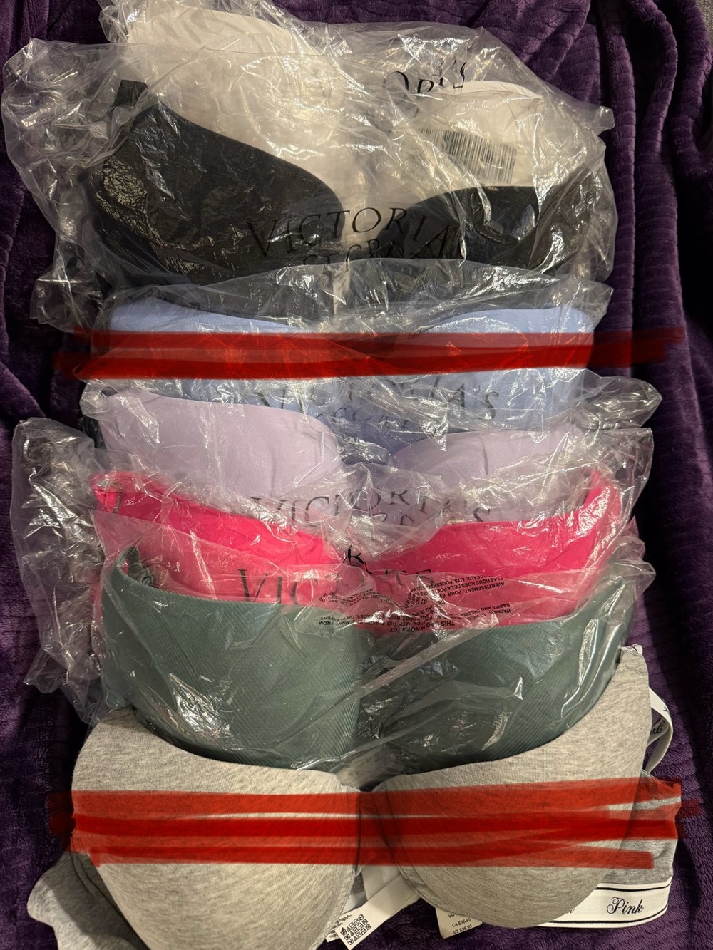 Victoria’s Secret Wear Everywhere Push-up bras 4 Pack - Multi-color size 40B